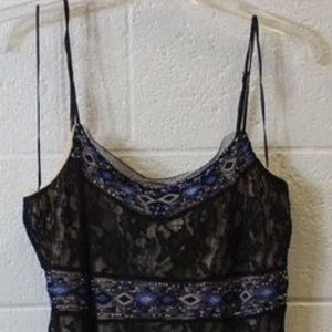 NWT Guess Women's Size L Black Embellished Dress